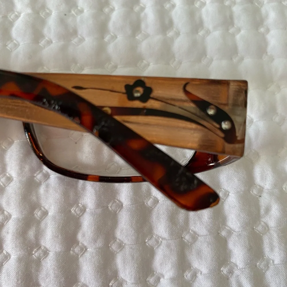 50%offw❤️ Miranda amber floral Reading Glasses eye glasses DR02